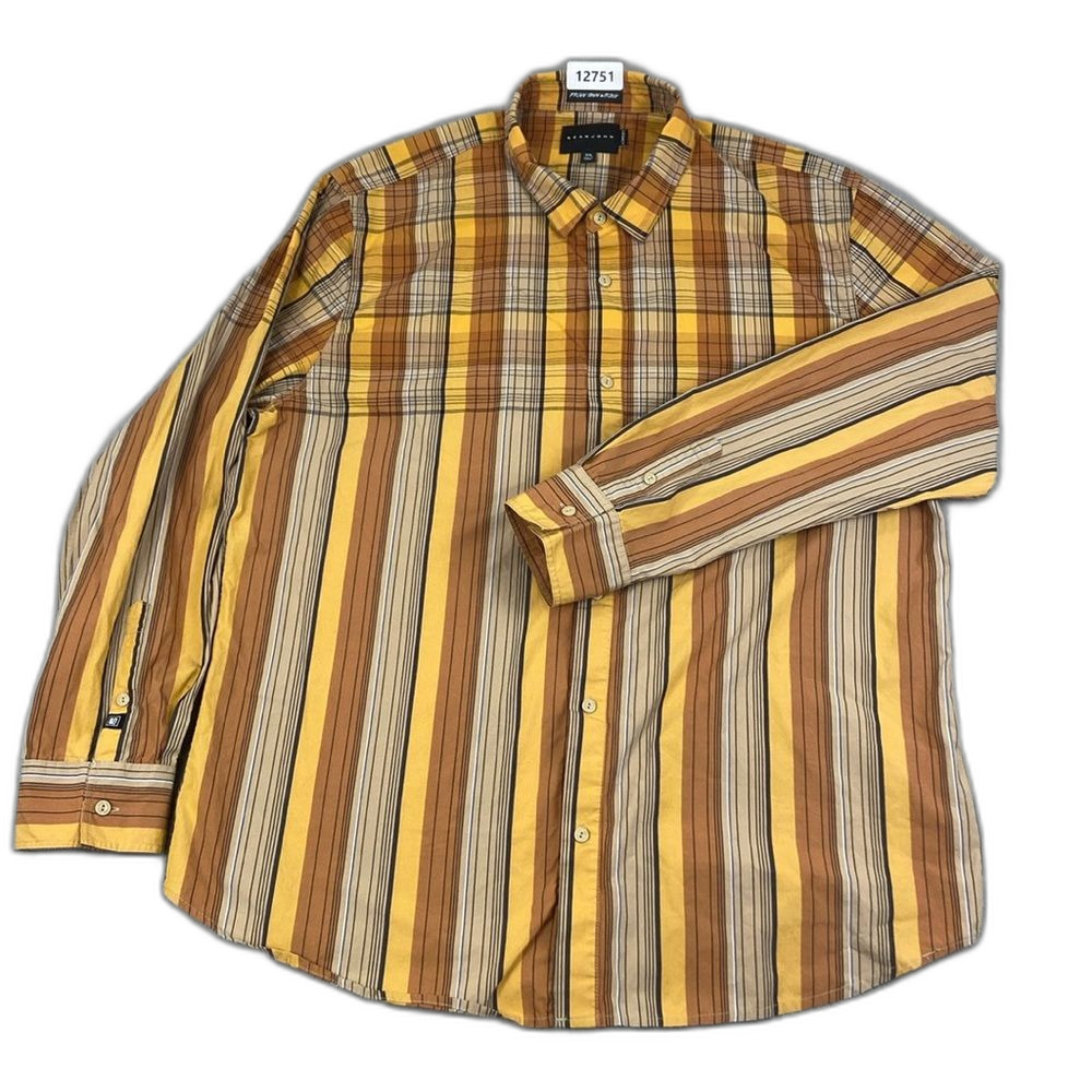 Sean John Legacy Shirt Men's Size 2XL, Long Sleeve, Color: Gold